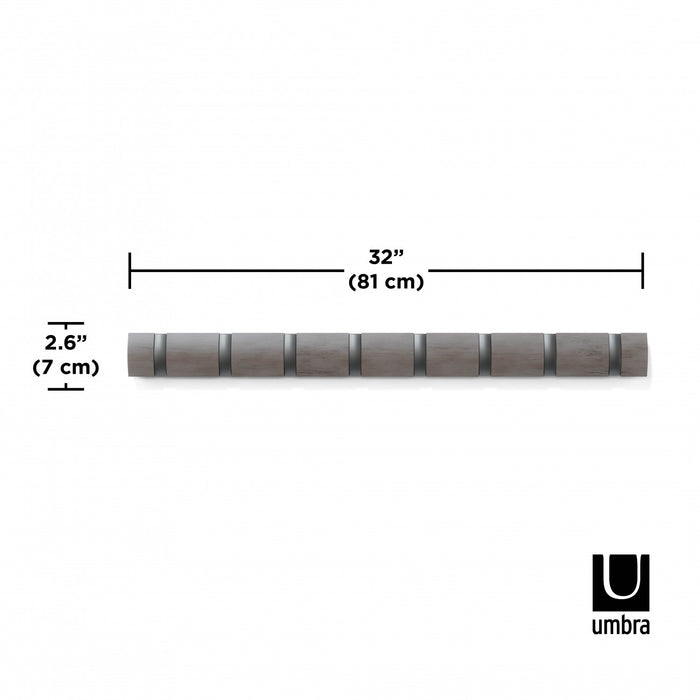 Umbra Flip Wall-Mounted Hooks - Grey