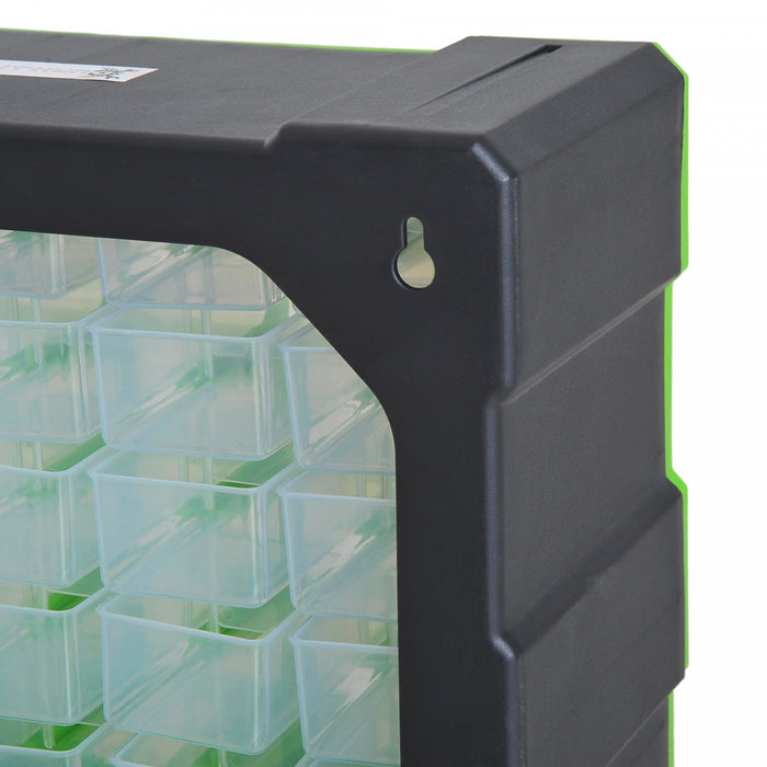 Durhand 39 Drawer Plastic Parts Storage Hardware And Craft Cabinet Green