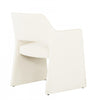 Kendrick Ivory Velvet Upholstered Accent Dining Chair (Set of 2) | Chaise d'appoint de salle a manger Kendrick rembourree en velours ivoire (ens. de 2)