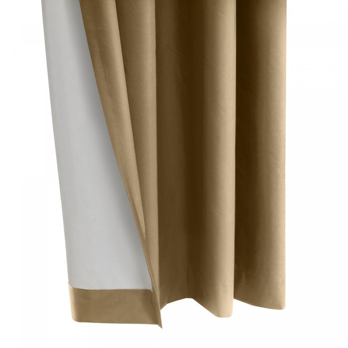 Thermaplus Alpine Sand Blackout Grommet Curtain Panel - 52 x 63