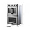 Forno Gallico 30 in. French Door Electric 7.36 cu.ft. Double Wall Oven - FBOEL1388-30 | Four mural double electrique a porte francaise Gallico 30 po, 7,36 pi³ - FBOEL1388-30