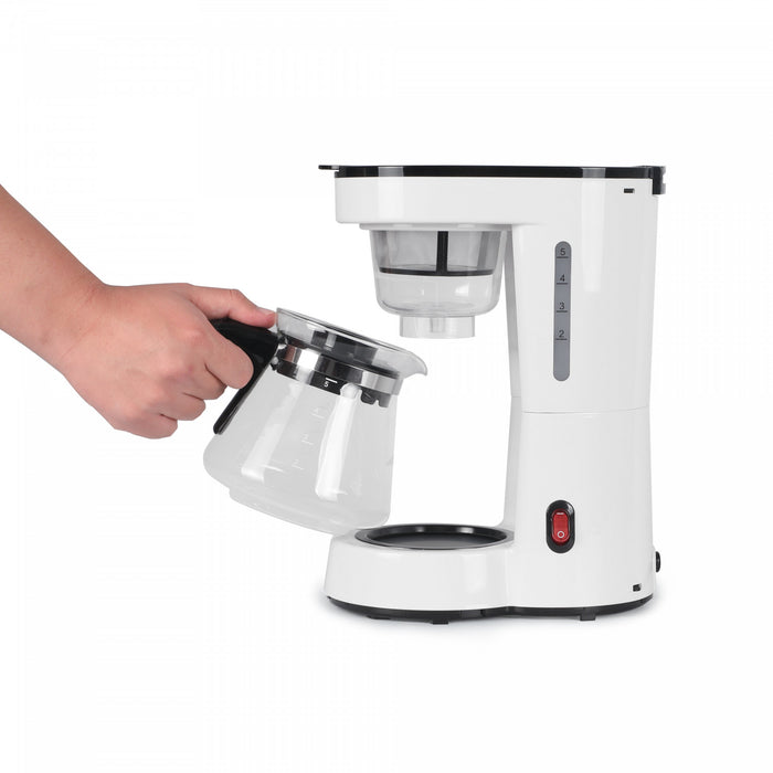 CHK Series Commercial Chef 5-Cup Small Drip Coffee Maker, CHCP05W, White