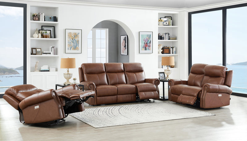 Hydeline Royce Power Reclining Loveseat - Brown
