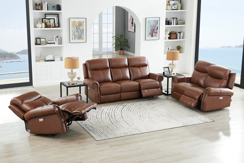 Hydeline Royce Power Recliner Chair - Brown