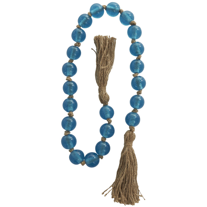 Glass 45\" L Beaded Garland - Dark Sky Blue
