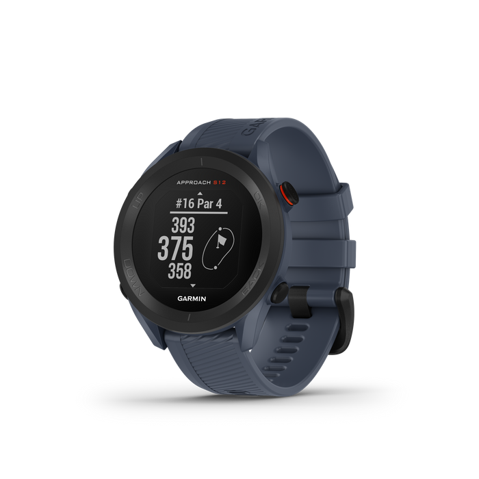 Garmin Approach® S12 Golf Watch - 42,000 Preloaded Courses With 30-hour Gps Battery Life - Blue