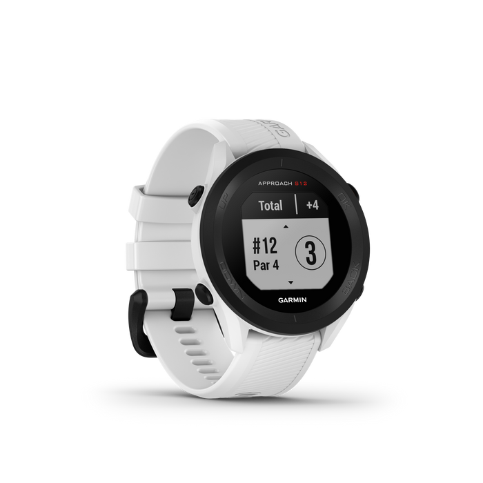 Garmin Approach® S12 Golf Watch - 42,000 Preloaded Courses With 30-hour Gps Battery Life - White