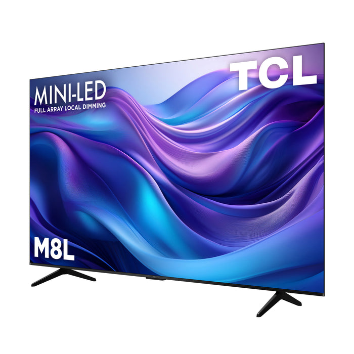 TCL 75\" M8L Series Mini-LED 4K UHD HDR Smart Google TV (75M8L) – 2026 Model