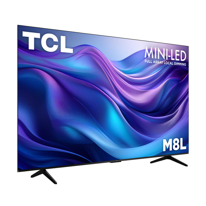 TCL 75\" M8L Series Mini-LED 4K UHD HDR Smart Google TV (75M8L) – 2026 Model