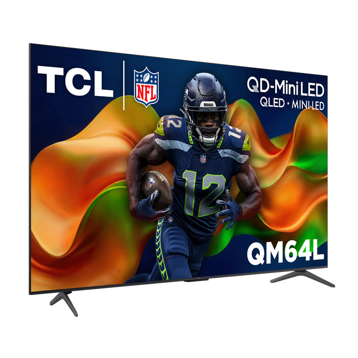 TCL 75\" QM64L QD Mini-LED 4K Smart Fire TV (75QM64L) - 2026 Model