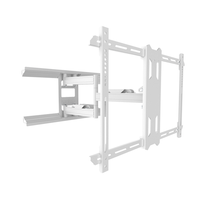 Kanto PDX650W Full Motion TV Wall Mount for 40\" - 90\" TVs, White Tv Mount