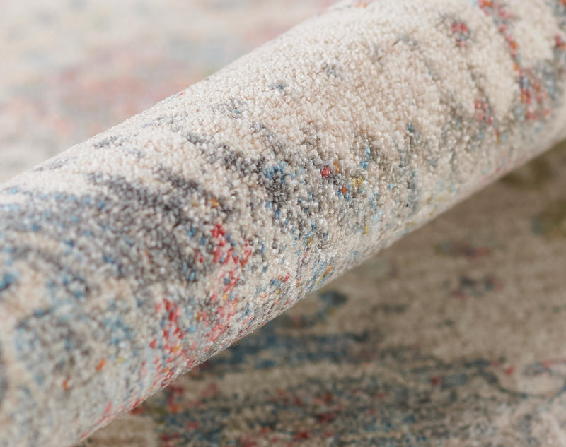 Ethel Traditional 8'0\" x Area Rug in Multi Indoor Area Rug