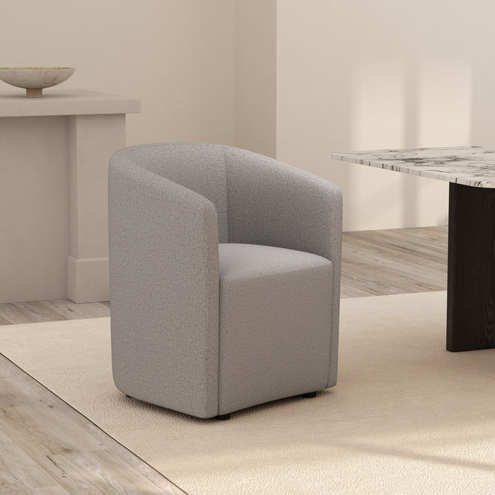 Hearth Contemporary Modern Upholstered Armchair in Light Gray