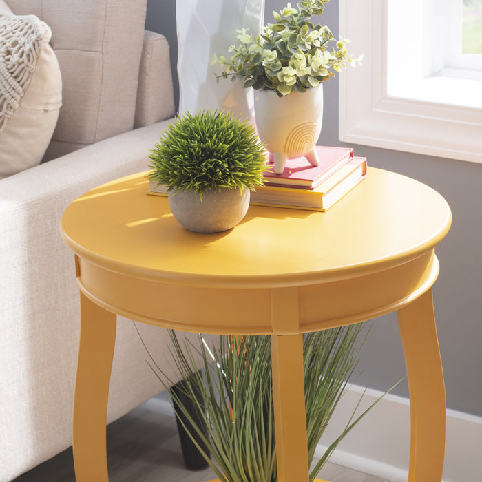 Rainbow Chairside Table - Yellow