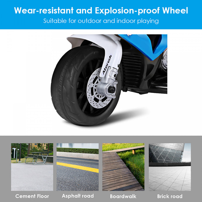 Costway Kids Ride On Motorcycle Bmw Licensed 6v Electric 3 Wheels Bicycle W/ Music&light