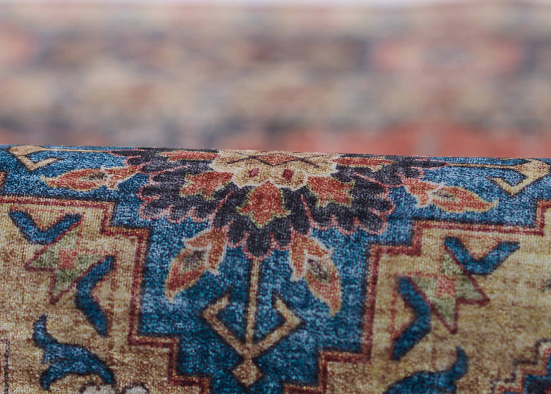 Tracy Traditional 2'3\" x 8'0\" Runner Rug in Orange Indoor Area Rug