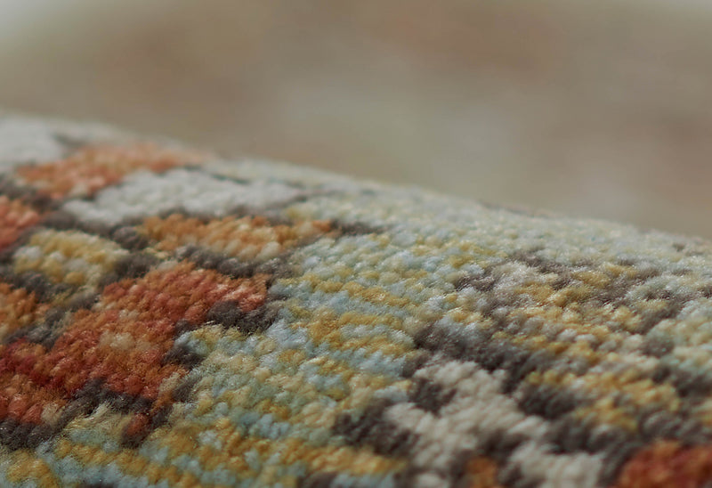 Hailey Traditional 7'10\" x 10'6\" Area Rug in Green Indoor Area Rug