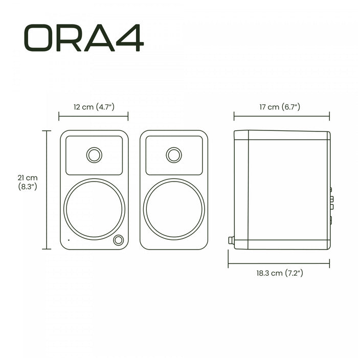 KANTO ORA4MW Speaker System - White