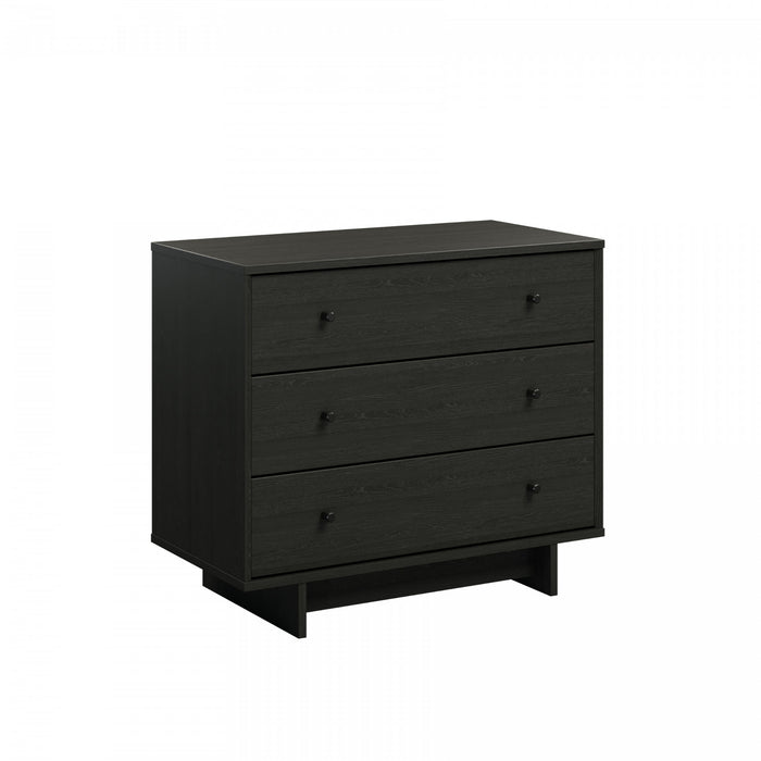 Finnley 3-drawer Nightstand - Black Oak