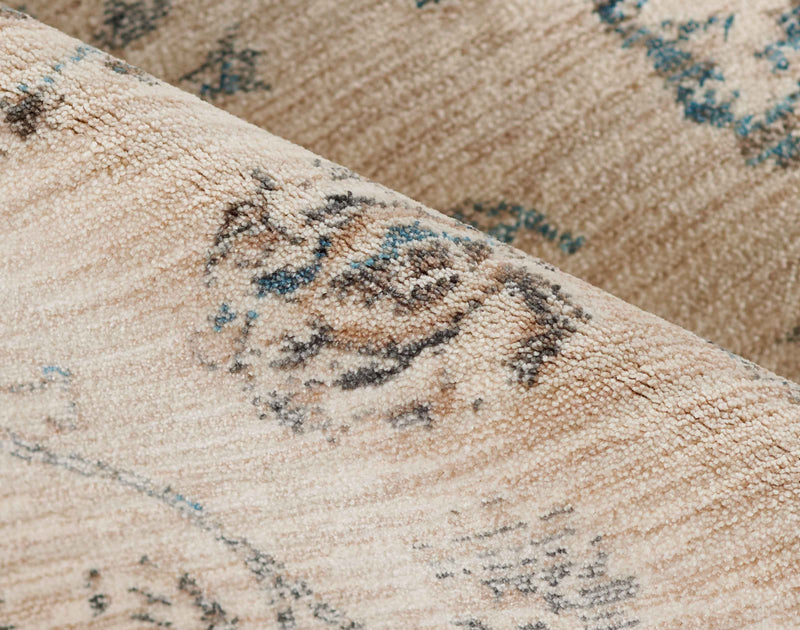 Monet Traditional 2'6\" x 8'0\" Runner Rug in Blue Indoor Area Rug