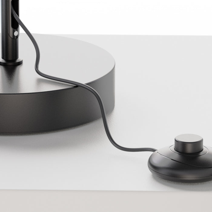 59\" Black Loop Design LED Floor Lamp