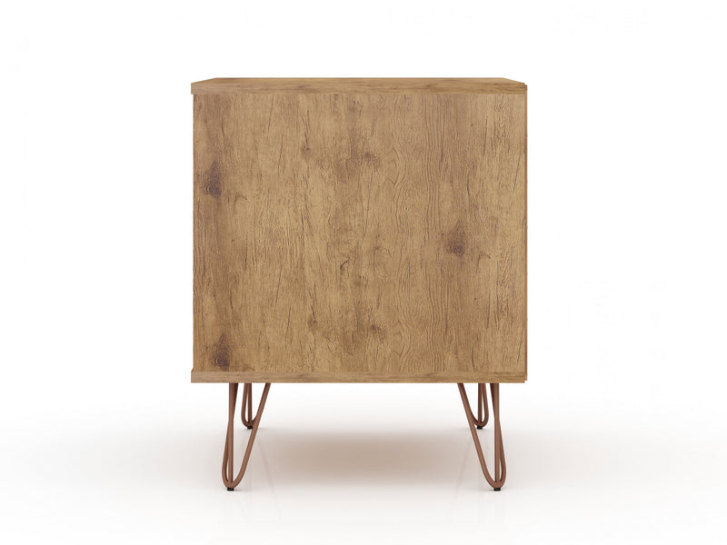 Rockefeller Mid-Century Modern 20\" Nightstand in Pink (1-Drawer) - Set of 2