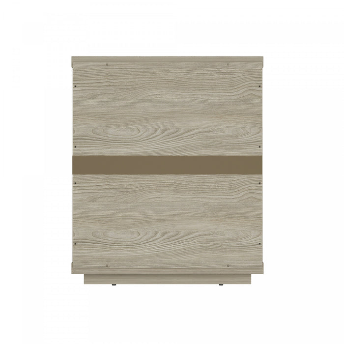 Evelyn Modern 20\" Nightstand in Natural (3-Drawer) - Set of 2