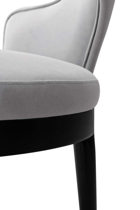 Carrington and Rockaway Modern Industry Chic 5-Piece Dining Set in Light Gray and Black