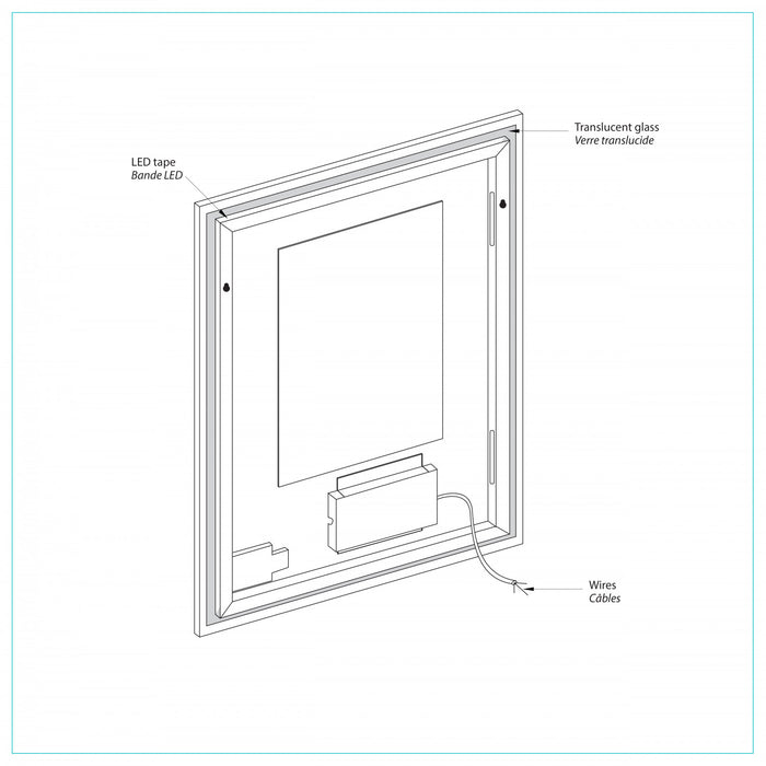 Frielle Silver 42\" Mirror