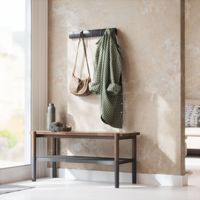 Umbra 5 Flip Wall-Mounted Hooks - Black