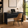 Evelyn Modern 60" Writing Desk in Charcoal Gray (2-Drawer) | Bureau d’ecriture moderne Evelyn 60" en gris charbon (2 tiroirs)