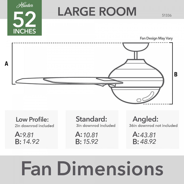 Aerodyne Ceiling Fan with Light Fixture - White