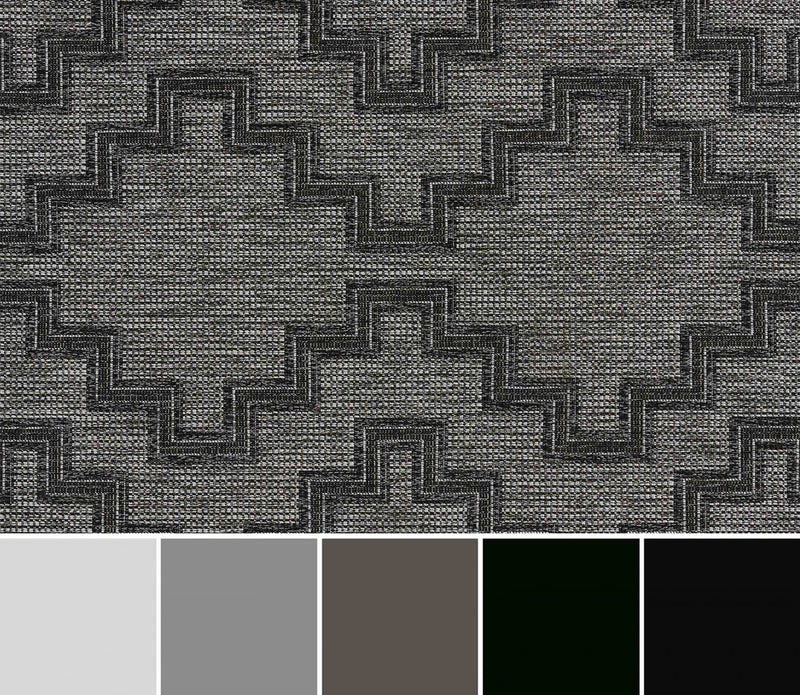 Esina Transitional 5'3\" x 7'0\" Area Rug in Grey Indoor Area Rug