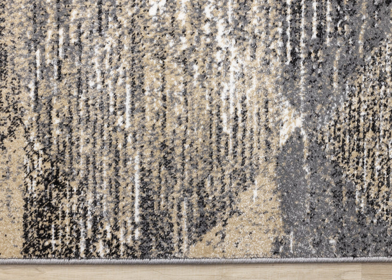 Dayton Grey Beige White Distressed Diamond Pattern Rug, 7'10\" x 10'6\" Indoor Area Rug