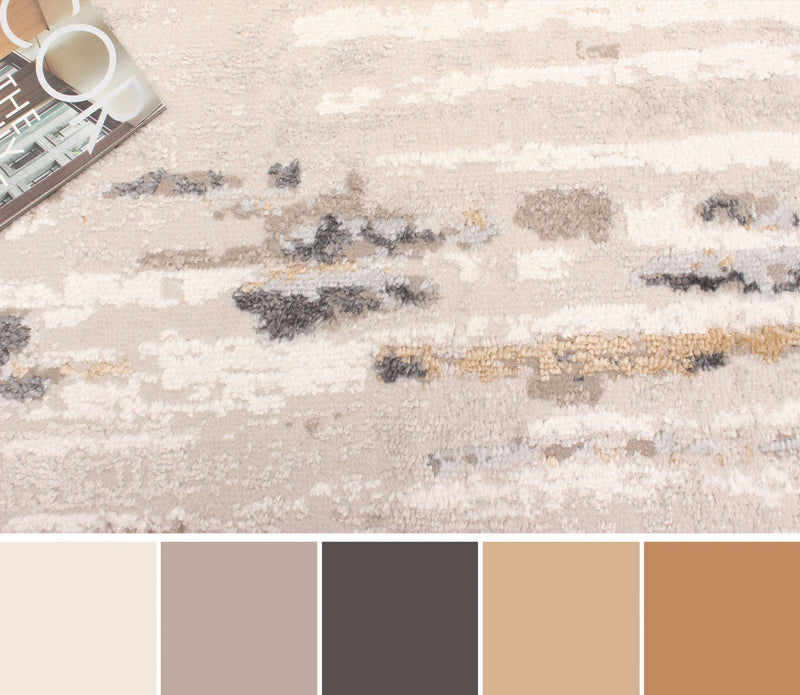 Juniper Contemporary/Modern 8'0\" x 10'0\" Area Rug in Taupe Indoor Area Rug