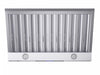 Forno Palazzo 36-Inch Wall Mounted Range Hood, Stainless Steel, Heavy Duty Baffle Filters-FRHWM5030-36 | Hotte murale Palazzo de 36 po en acier inoxydable, filtres a chicanes robustes-FRHWM5030-36