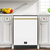 Forno Romano 24 in. Built-In Tall Tub Dishwasher in White, Top Control, 52 dBA - FDWBI8035-24WHT | Lave-vaisselle encastrable Romano de 24 po, blanc, commandes sur le dessus, 52 dBA – FDWBI8035-24WHT