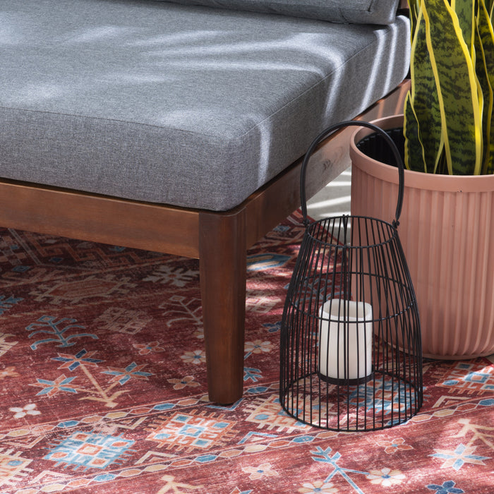 Summerlyn Fabric Indoor/Outdoor Patio Chair - Walnut