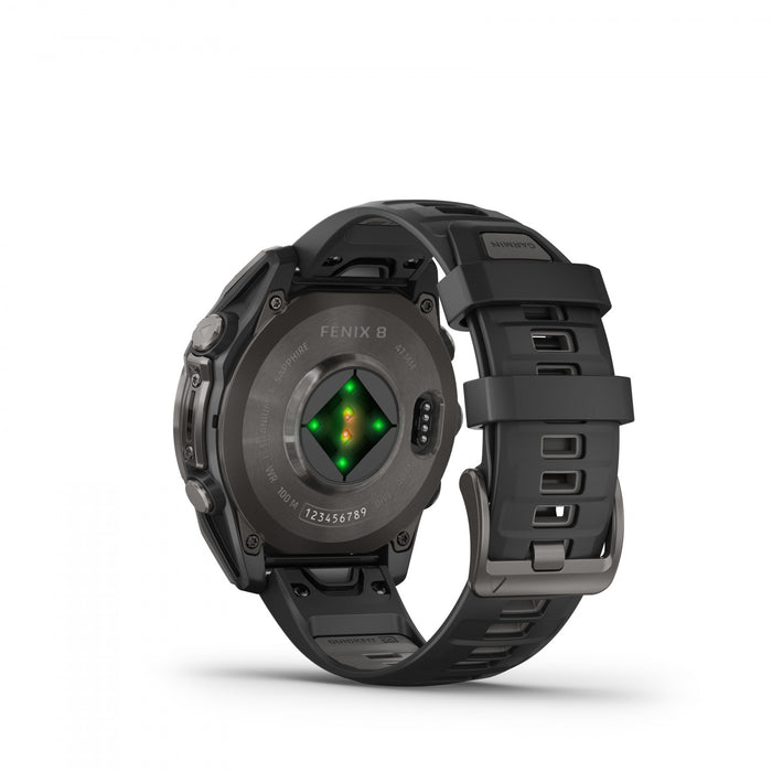 Garmin Fēnix 8 Amoled Sapphire Smartwatch 47mm - Gps, Compass, Gyroscope And Barometric Altimeter 