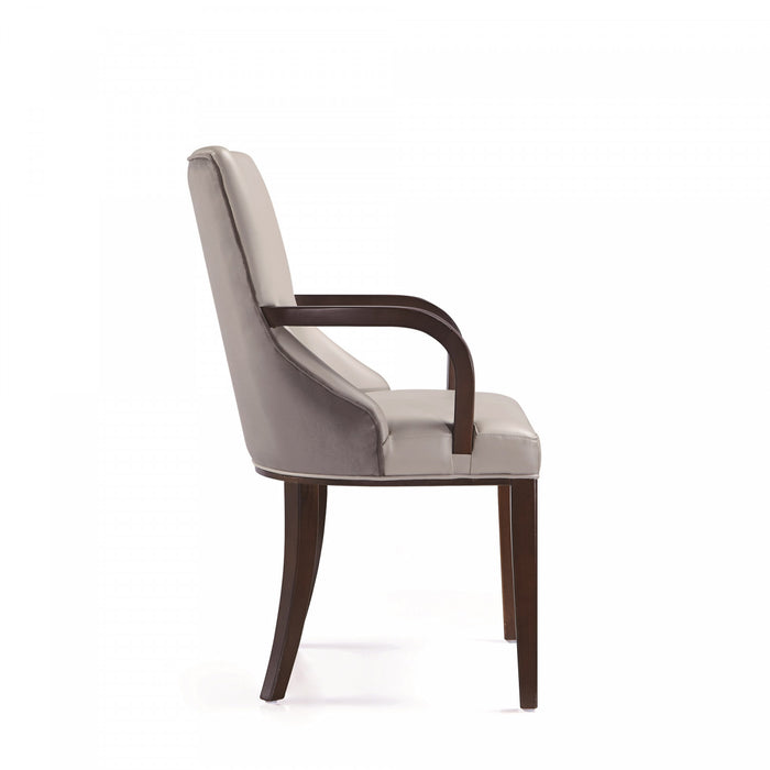 Shubert Modern 8-Piece Dining Chair Set in Light Gray
