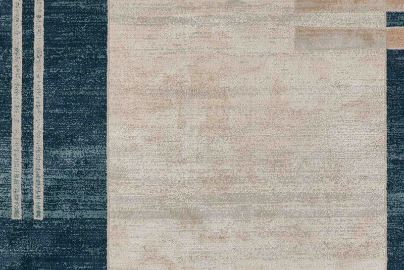 Sorelle Contemporary 8'11\" x 12'6\" Area Rug in Blue Indoor Area Rug
