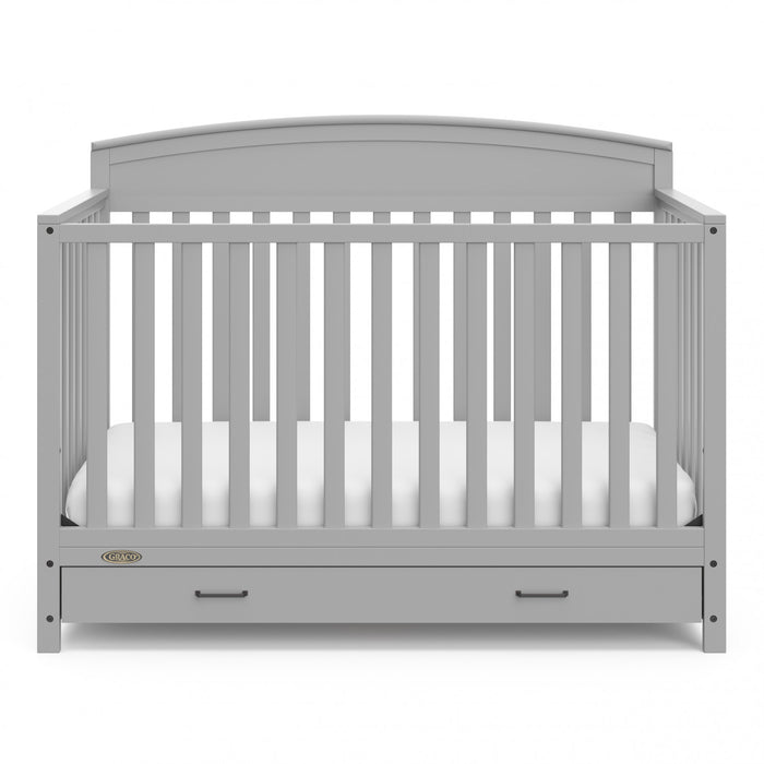 Graco Benton 5-in-1 Convertible Crib with Drawer - Pebble Gray
