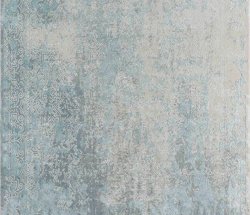 Elysia Traditional 8'11\" x Area Rug in Blue Indoor Area Rug