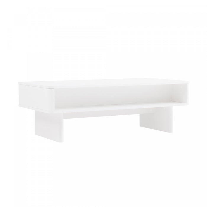 Ella Modern 47\" Coffee Table in White