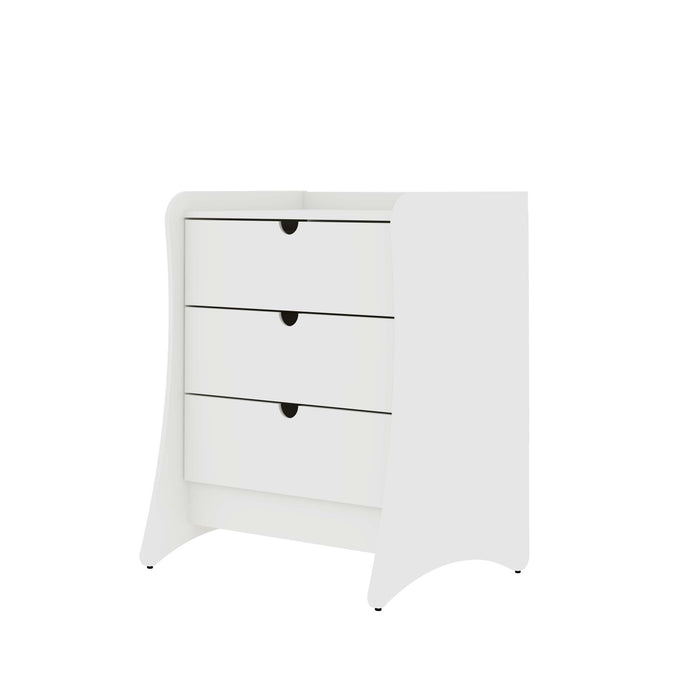 Coney Mid-Century Modern 2-Piece Dresser Set in White