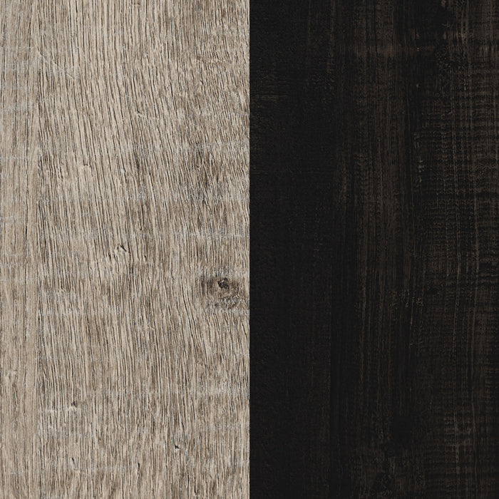 Londen 5-Drawer Chest Rubbed Black and Weathered Oak - South Shore