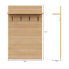 Porto Entryway Wall-Mounted Coat Rack with Shelf | Porte-manteau mural d’entree Porto avec tablette