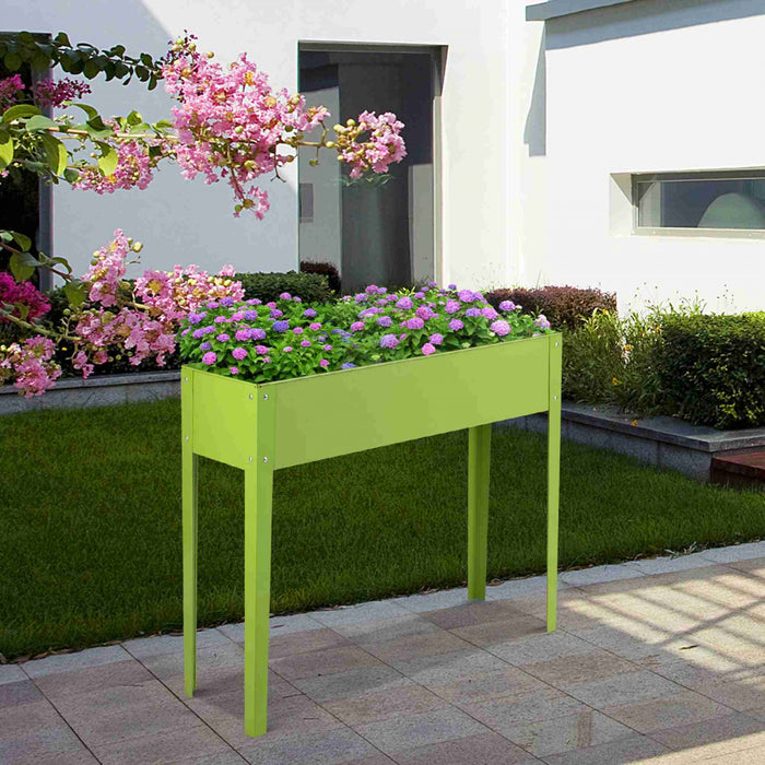 Costway 40\"x12\" Outdoor Elevated Garden Plant Stand Raised Tall Flower Bed