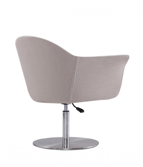 Voyager Modern Woven Blend Swivel Lounge Chair in Barley - Set of 2