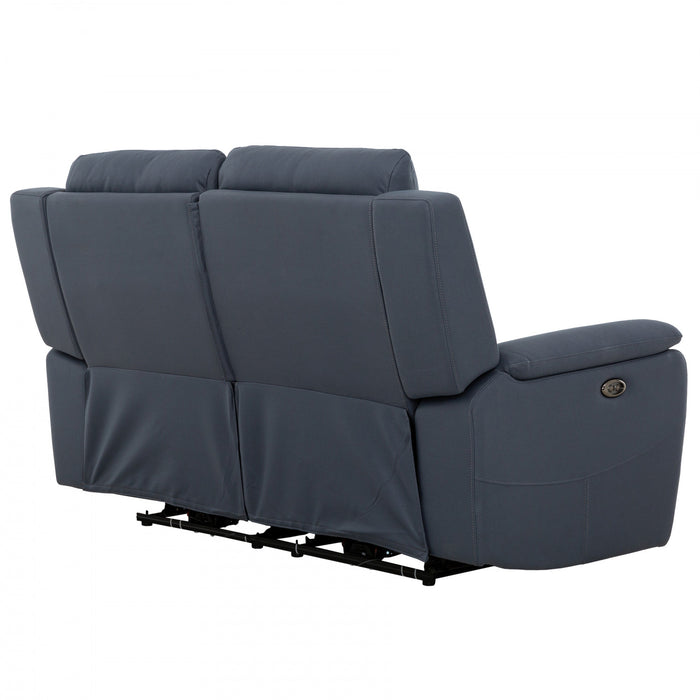 Sutton 66 in. Upholstered Power Reclining Loveseat - Blue
